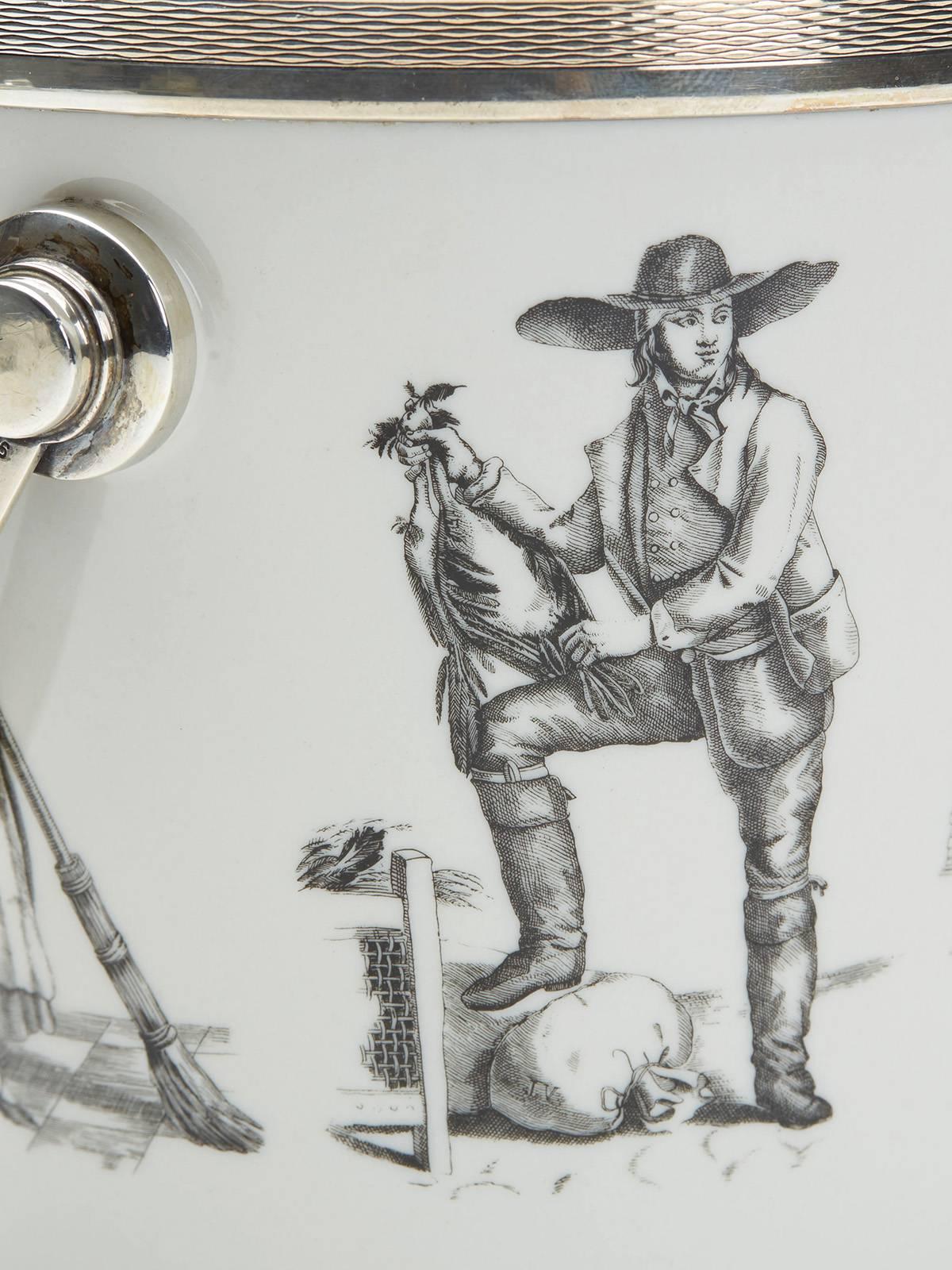 Scandinavian Silver Mounted Figural Ice Bucket 4