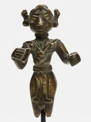 Antique Indian Mounted Bronze Deity Figure, 18th Century