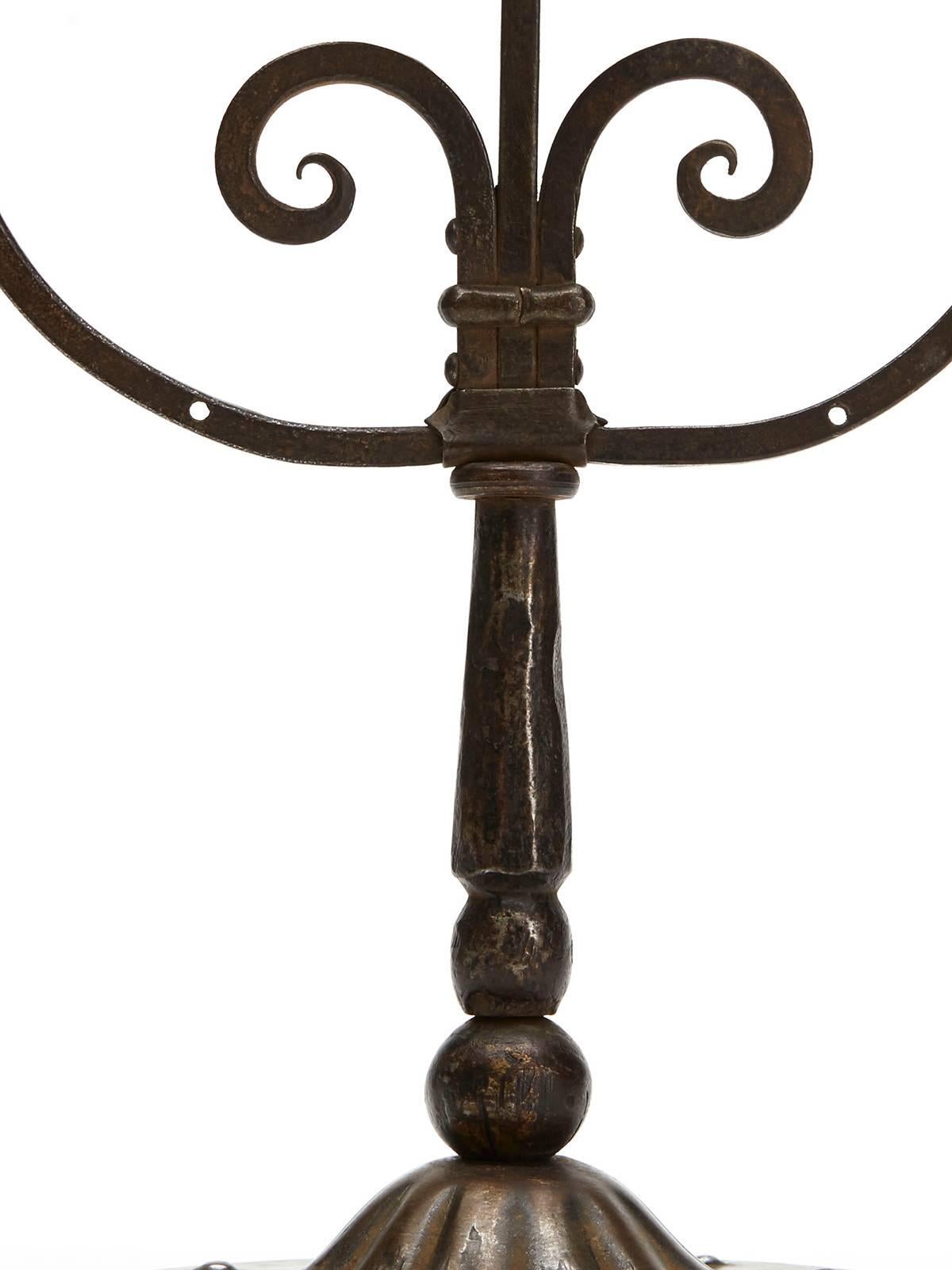 Patinated Viennese Secessionist Hugo Berger Candlestick, circa 1900 For Sale