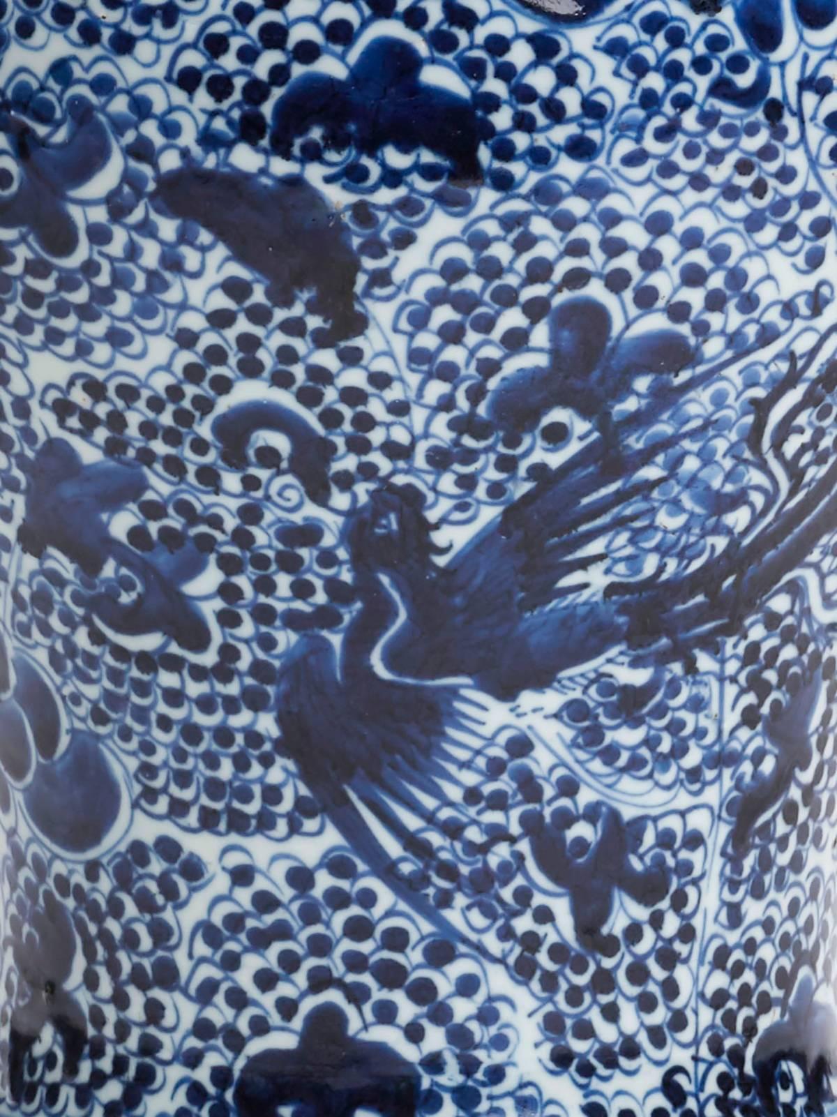 Antique Chinese Kangxi Baluster Jar or Vase, 1662-1722 4