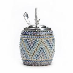 Doulton Lambeth Alice Smith Art Pottery Preserve Pot, 1880