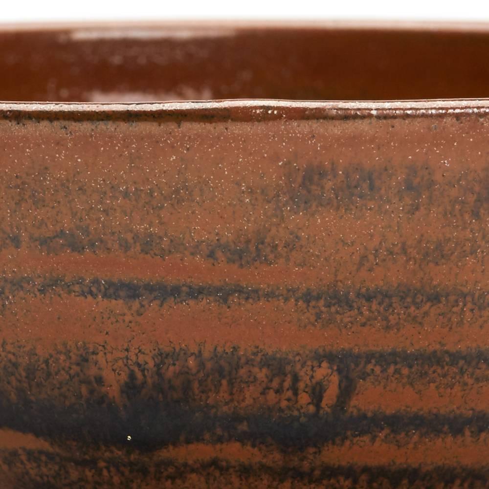 Studio Lava Bowl by Ken Halsall Light Trees Pottery, circa 1975 In Good Condition For Sale In Bishop's Stortford, Hertfordshire