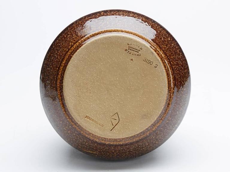 Vintage Scandinavian Soholm Bornholm Art Pottery Vase E. Johansen, circa 1958 at 1stDibs