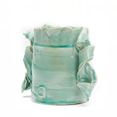 Colin Pearson British Studio Pottery Turquoise Vessel