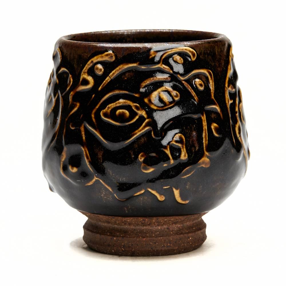 Moderne Bol à thé Faces de Peter Voulkos American Studio Pottery en vente