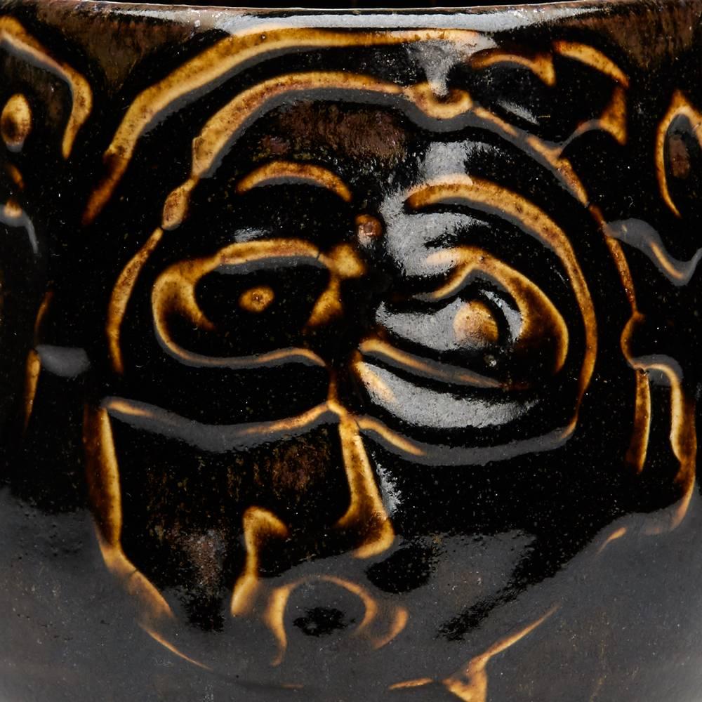 Modern Peter Voulkos American Studio Pottery Faces Tea Bowl For Sale