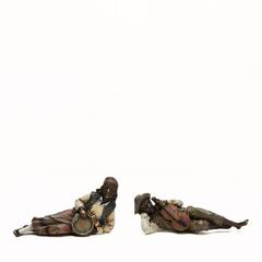Pair of Franz Bergman Cold Painted Gypsy Musicians, 19th Century