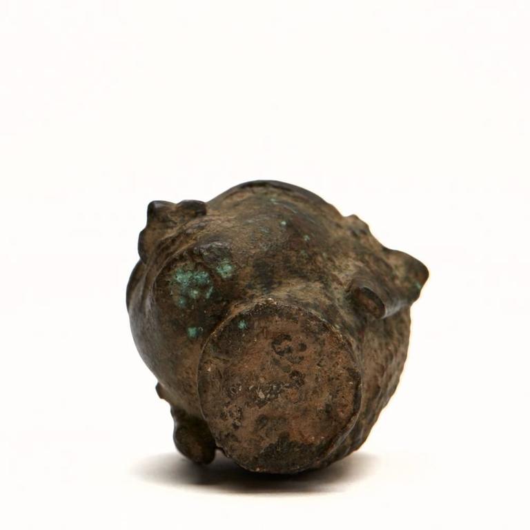 Bronze Thai Fragment of a Buddha Head Ayutthaya Period 15th Century For Sale