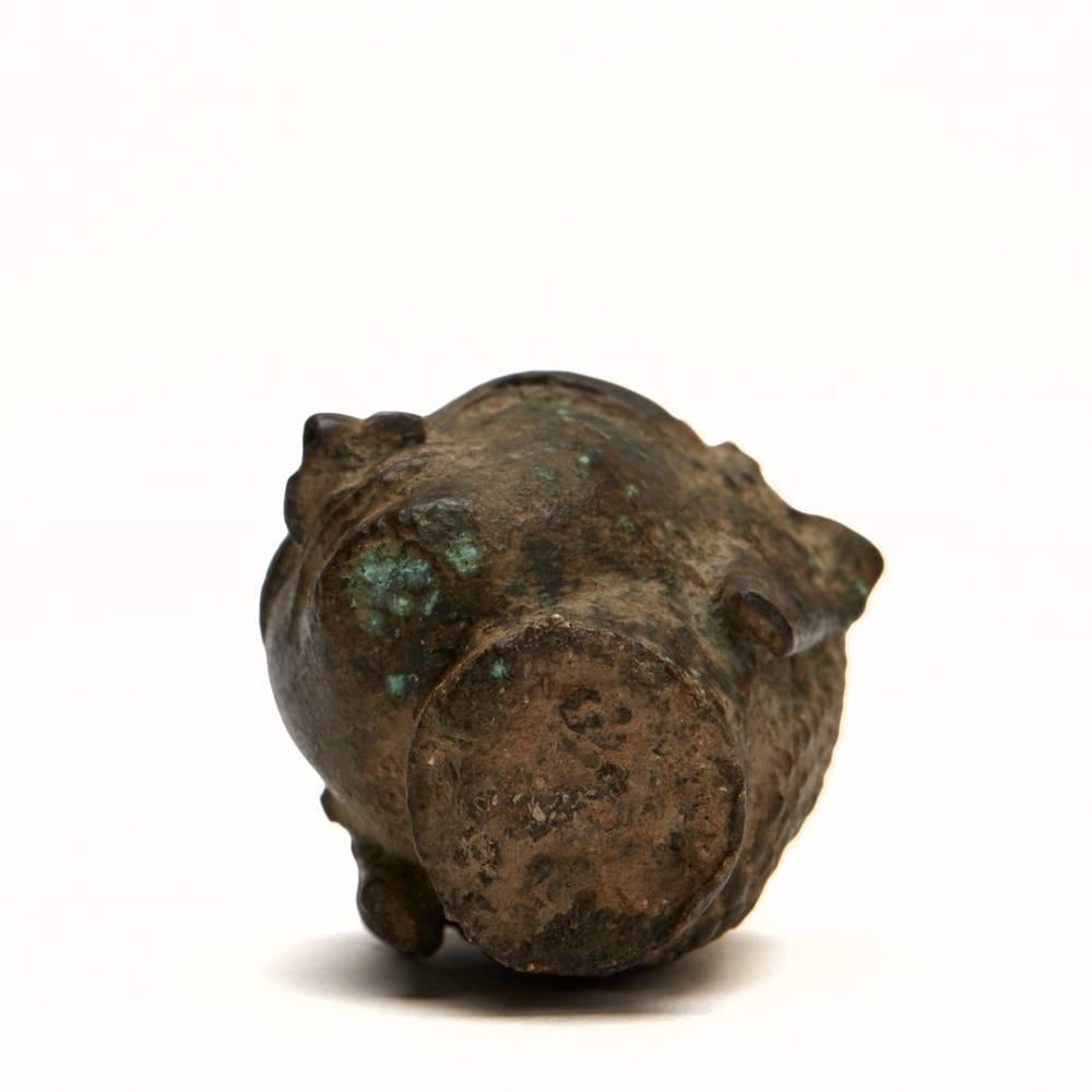 Bronze Thai Fragment of a Buddha Head Ayutthaya Period 15th Century