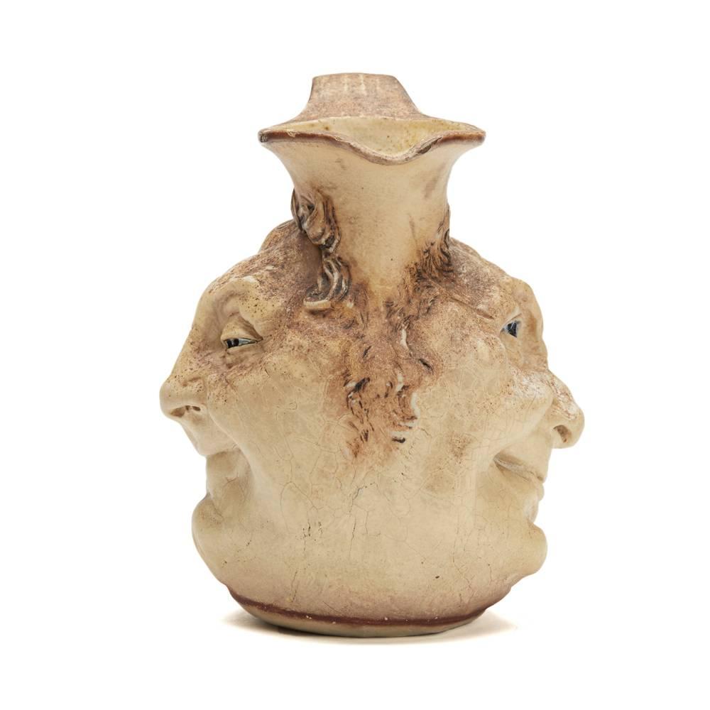 British Robert Wallace Martin Face Jug Martin Brothers, 1900