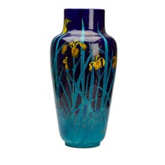 Antique Art Pottery Vase by Pierre Mallet & Léonce Goutard, circa 1880