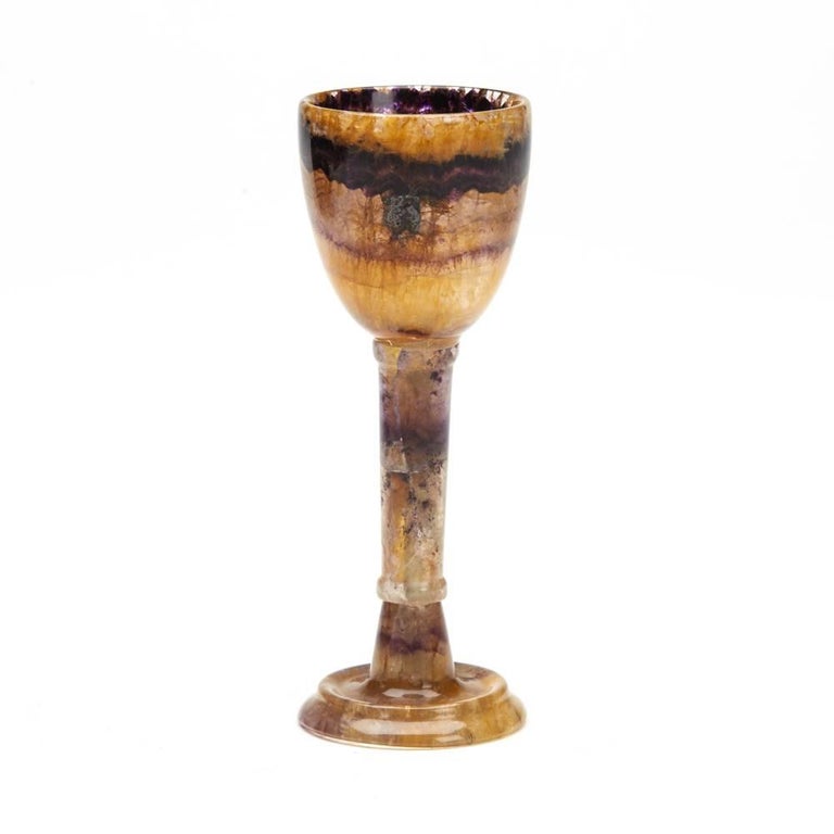 Blue John Millers Vein Stone Goblet at 1stDibs