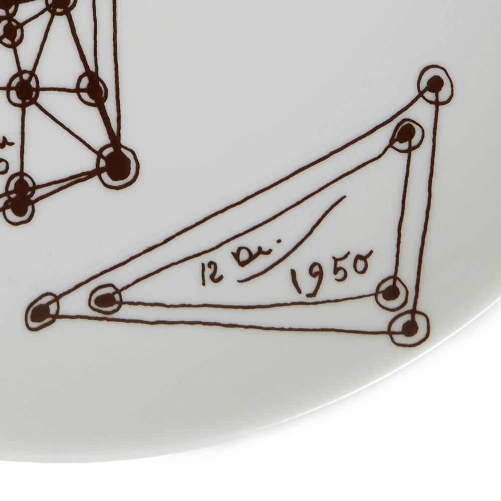 Jean Cocteau Limoges Edition D'art Plate Dated 1950 In Excellent Condition In Bishop's Stortford, Hertfordshire