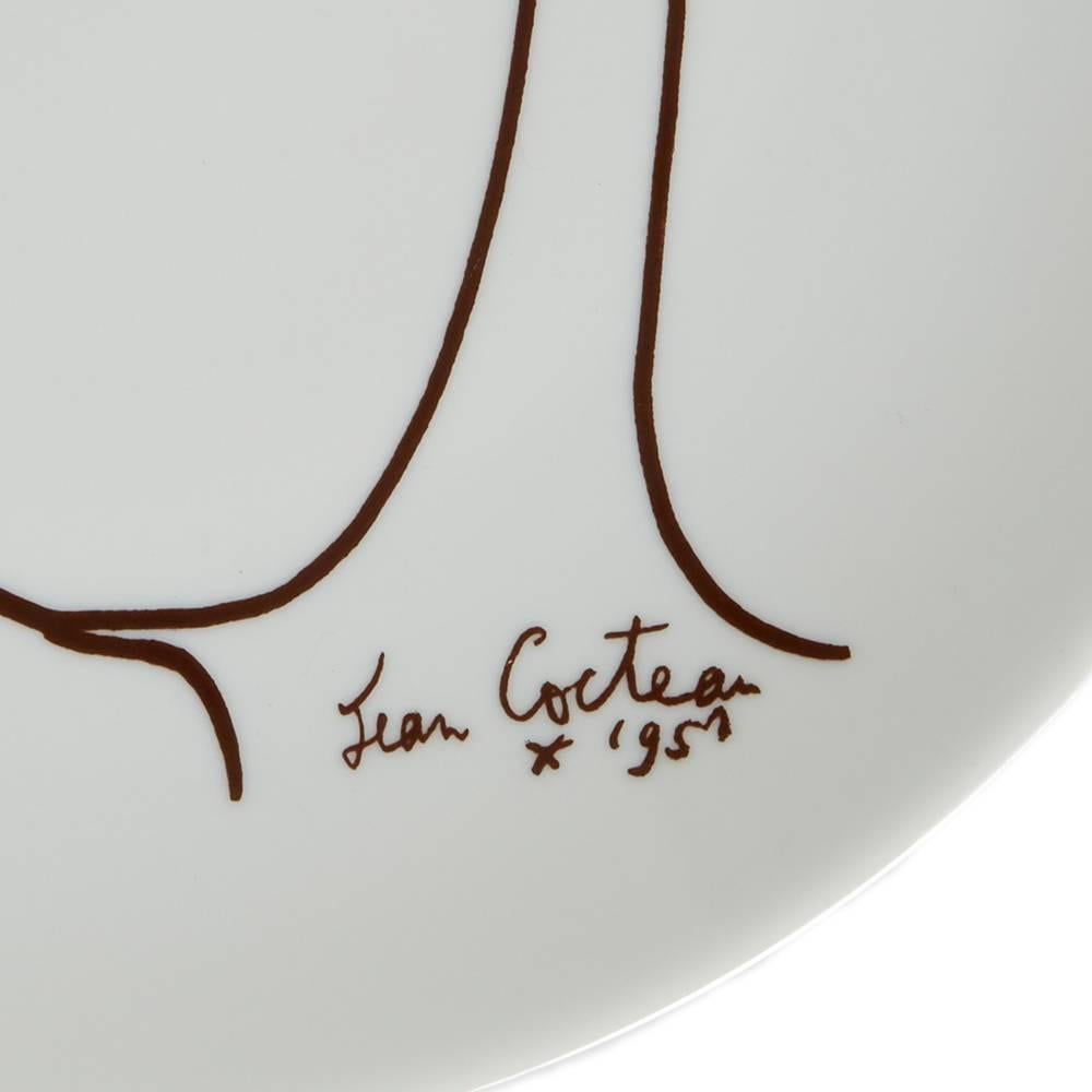 Jean Cocteau Limoges Edition D'art Plate Dated 1951 In Excellent Condition In Bishop's Stortford, Hertfordshire