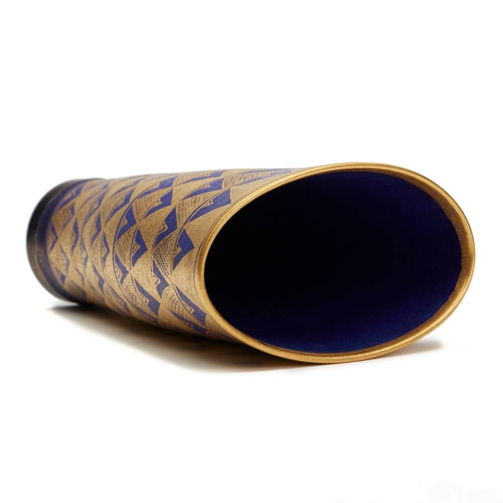 Mary Rich Studio Pottery Geometric Design Vase, 20th Century 1
