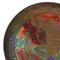 Burmantofts Faience Lustre Egyptian Plaque Joseph Walmsley