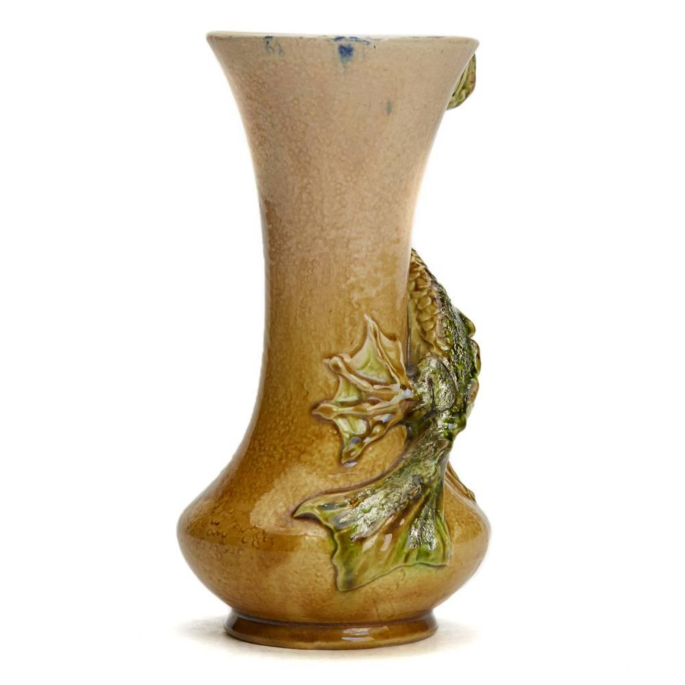 burmantofts dragon vase