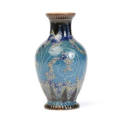 Doulton Lambeth Arthur Barlow Leaf Vase, 1874