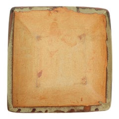 Ray Finch Winchcombe Studio Pottery Square Dish, 20th Century