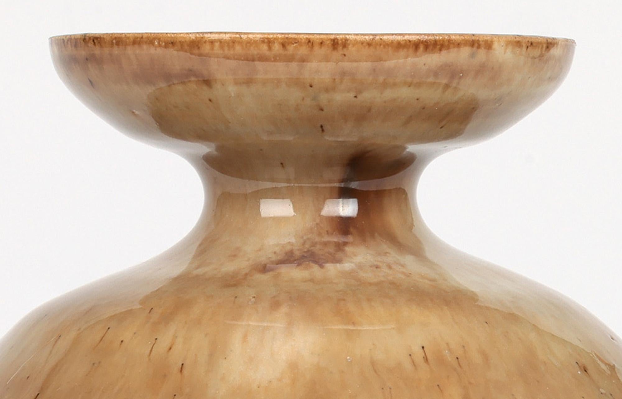 Glazed Roy Newman Pear Tree Pottery Stunning Studio Vase For Sale