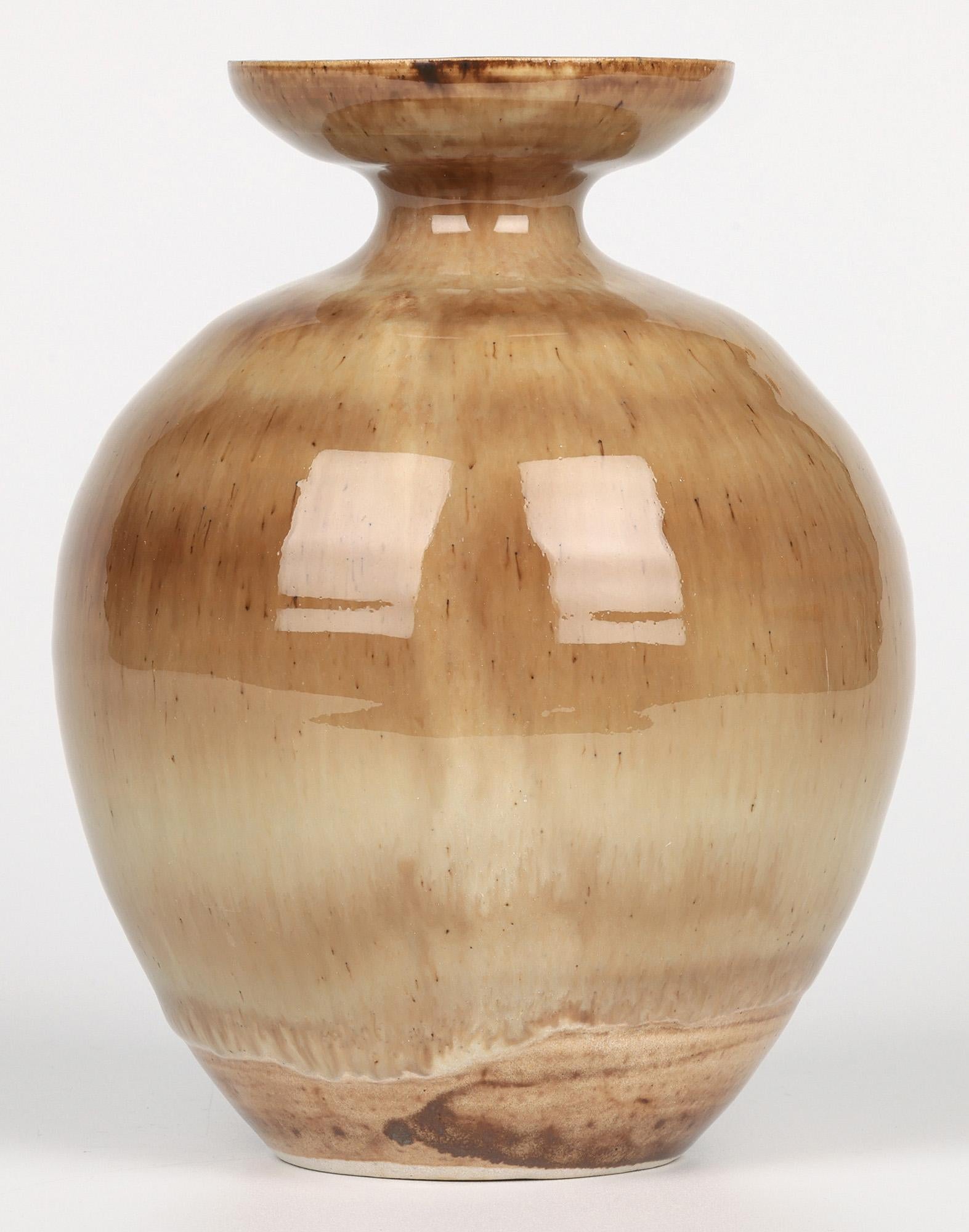 Roy Newman Pear Tree Pottery Stunning Studio Vase For Sale 8