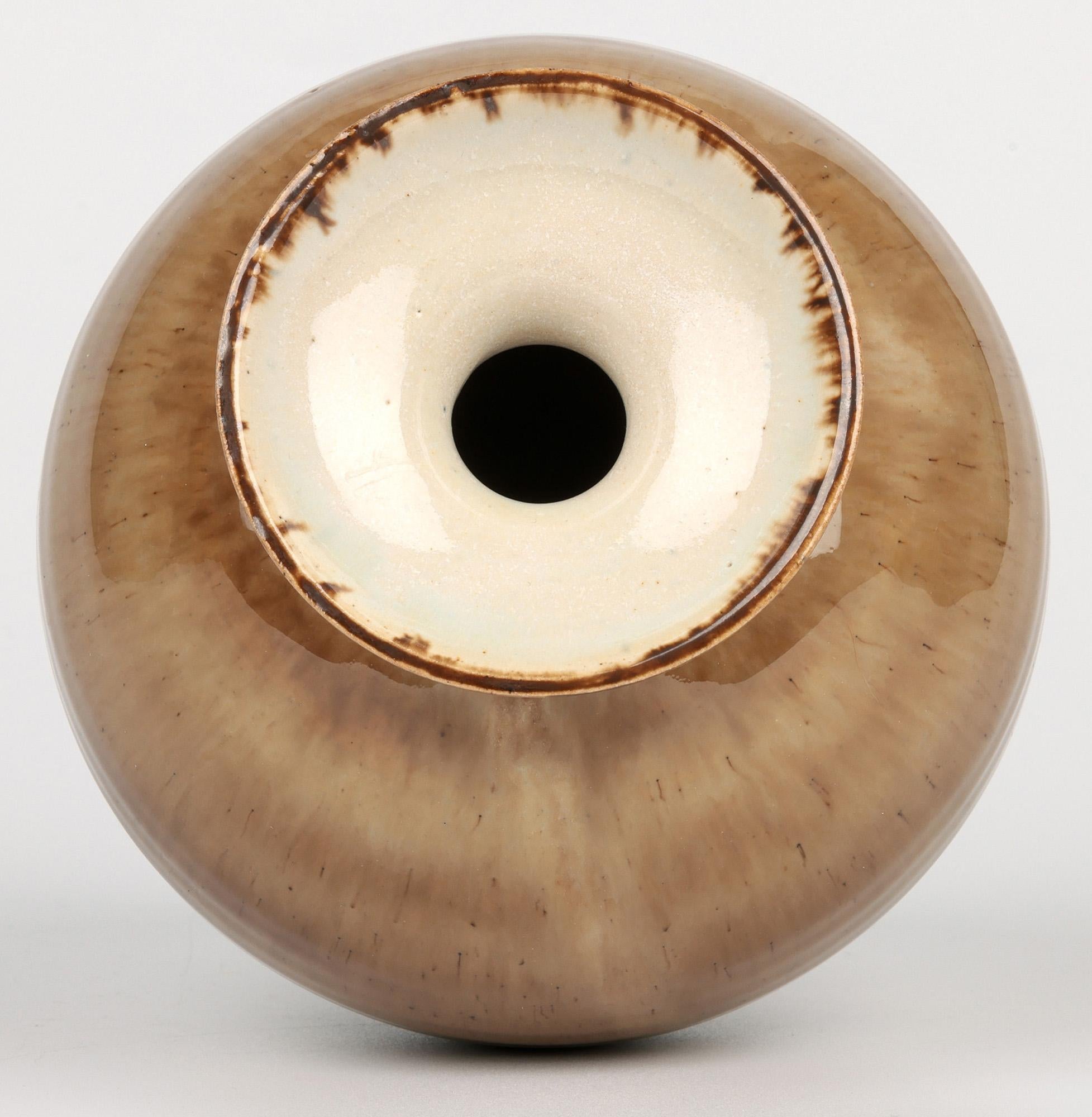 Roy Newman Pear Tree Pottery Stunning Studio Vase For Sale 1