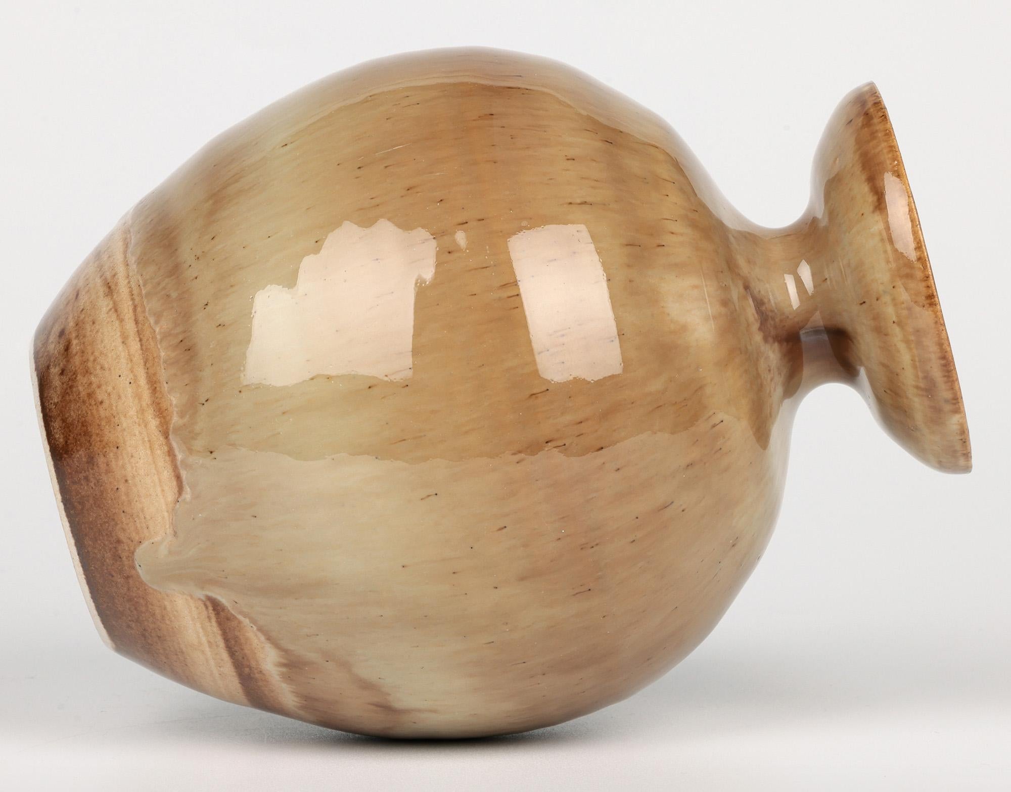 Roy Newman Pear Tree Pottery Stunning Studio Vase For Sale 2