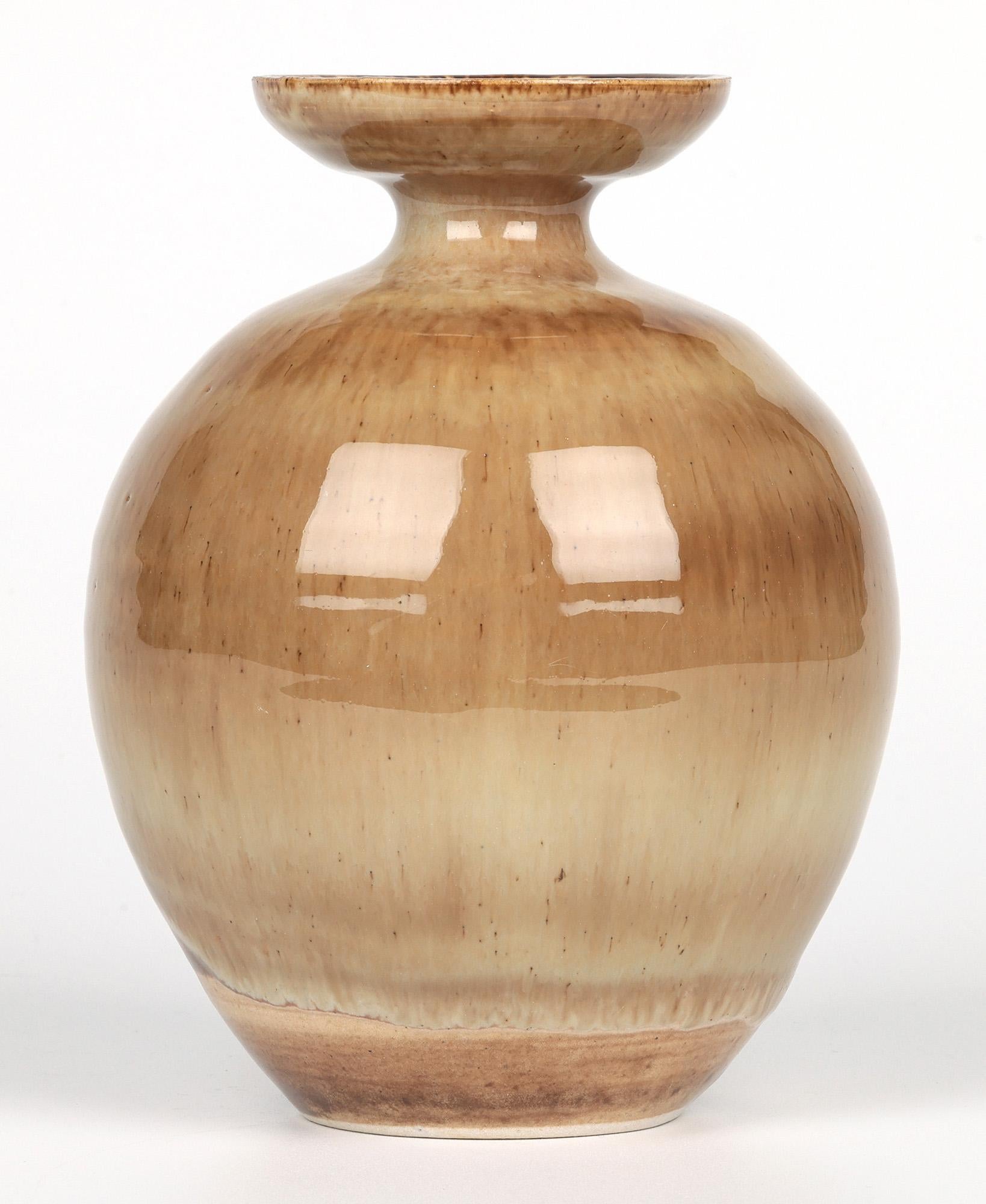 Roy Newman Pear Tree Pottery Stunning Studio Vase For Sale 6