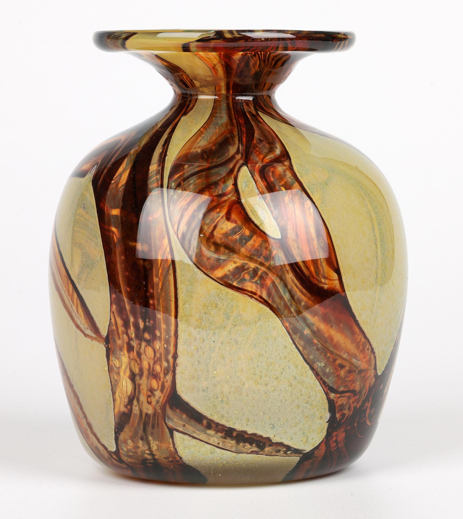 Eric Dobson et Michael Harris pour Mdina Studio Glass Vase à sable en vente 8
