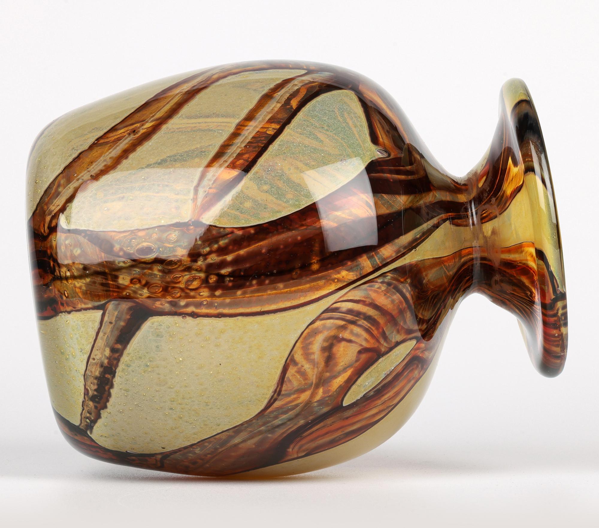 Eric Dobson et Michael Harris pour Mdina Studio Glass Vase à sable en vente 2