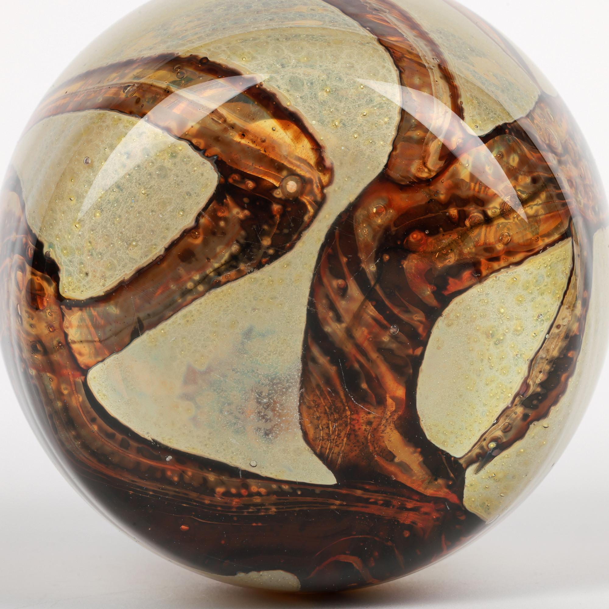 Eric Dobson et Michael Harris pour Mdina Studio Glass Vase à sable en vente 9