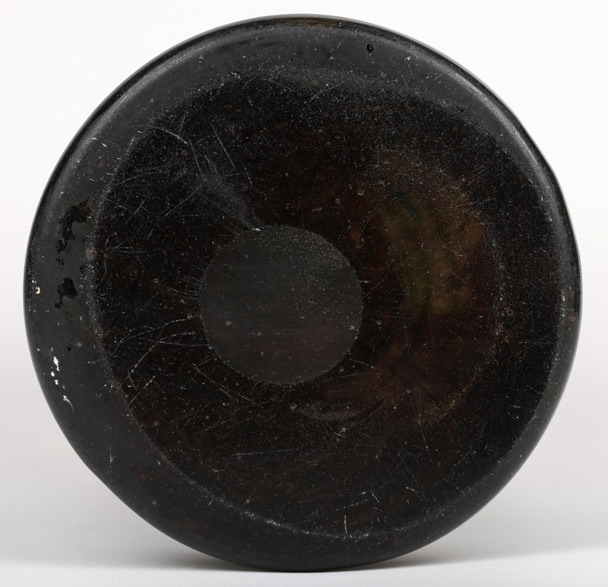 Daum Grand Vase en verre d'art Art Nouveau Agapanthe Camée Gravé à l'Acide en vente 10