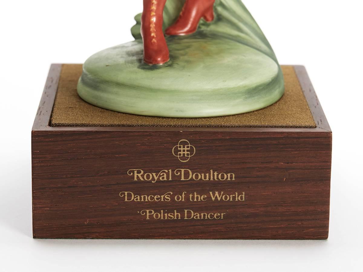 Late 20th Century Royal Doulton Polish Dancer Figurine, 1980 For Sale