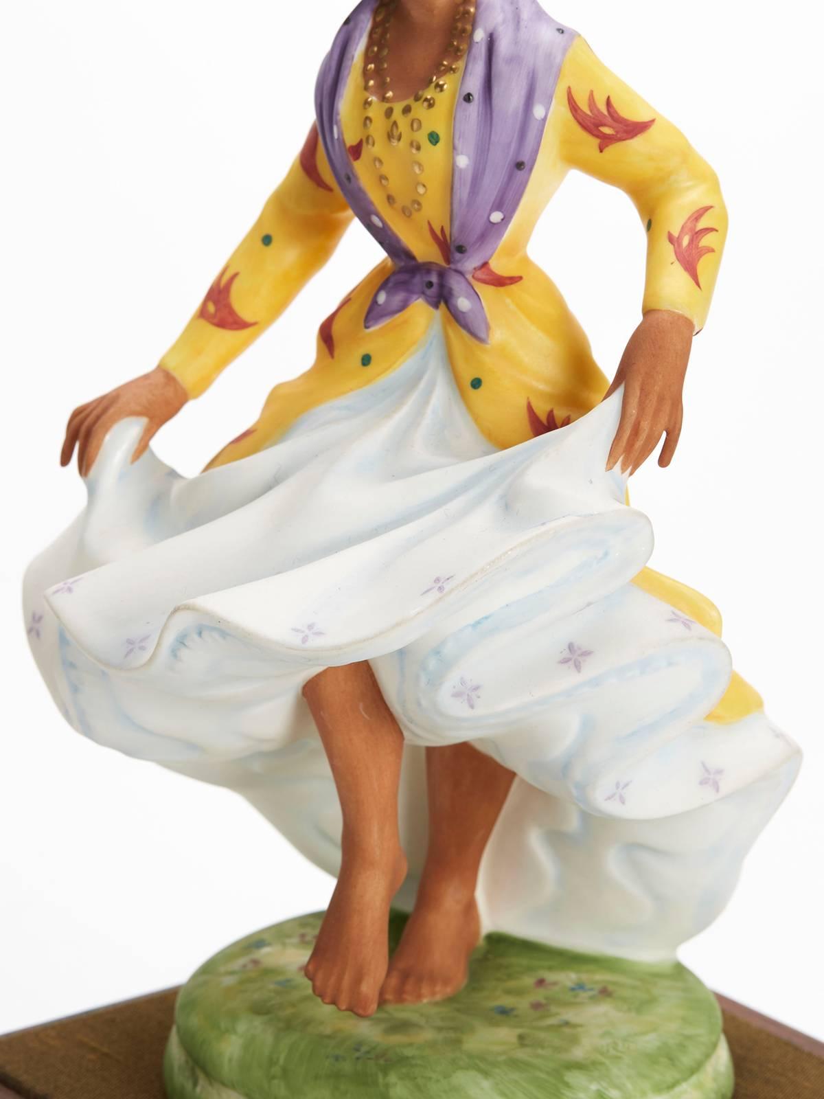 Porcelain Royal Doulton West Indian Dancer Figurine, 1981 For Sale