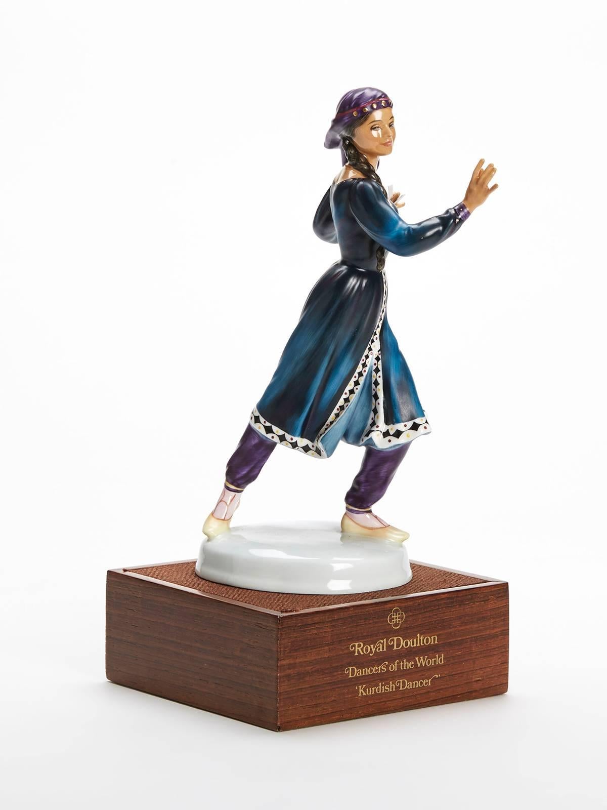 Royal Doulton Kurdish Dancer Figurine, 1978 In Fair Condition For Sale In Bishop's Stortford, Hertfordshire