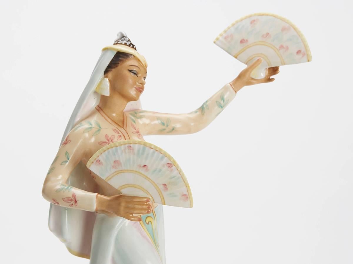 Hand-Painted Royal Doulton Philippine Dancer Figurine, 1977 For Sale