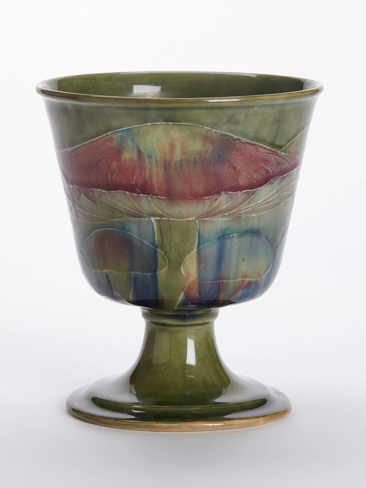 English Moorcroft Claremont Goblet Vase, circa 1903