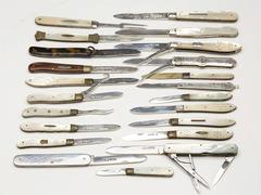 Incredible Antique Folding Fruit Knife Collection, 18th-20th Century
