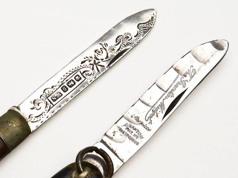 Incredible Antique Folding Fruit Knife Collection, 18th20th Century at