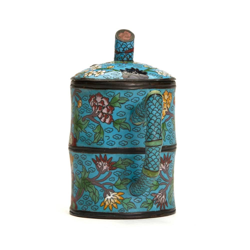 cloisonne teapot