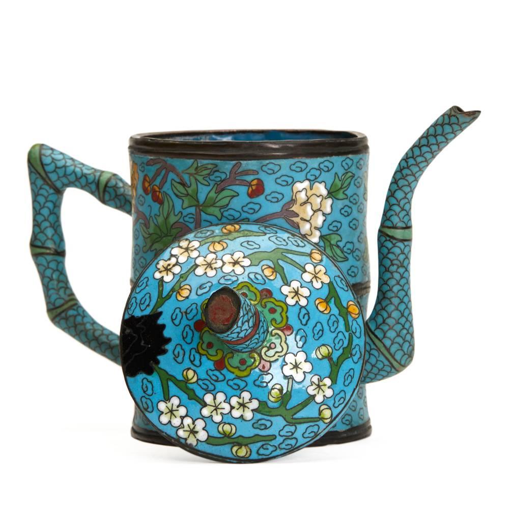 19th Century Antique Chinese Cloisonné Teapot, 19th-20th Century