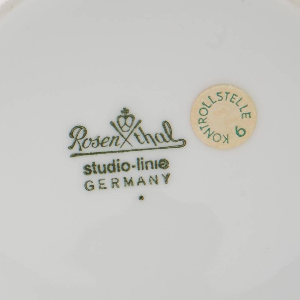 Porcelain Mario Bellini Rosenthal Studio Linie White Coffee Set, circa 1985