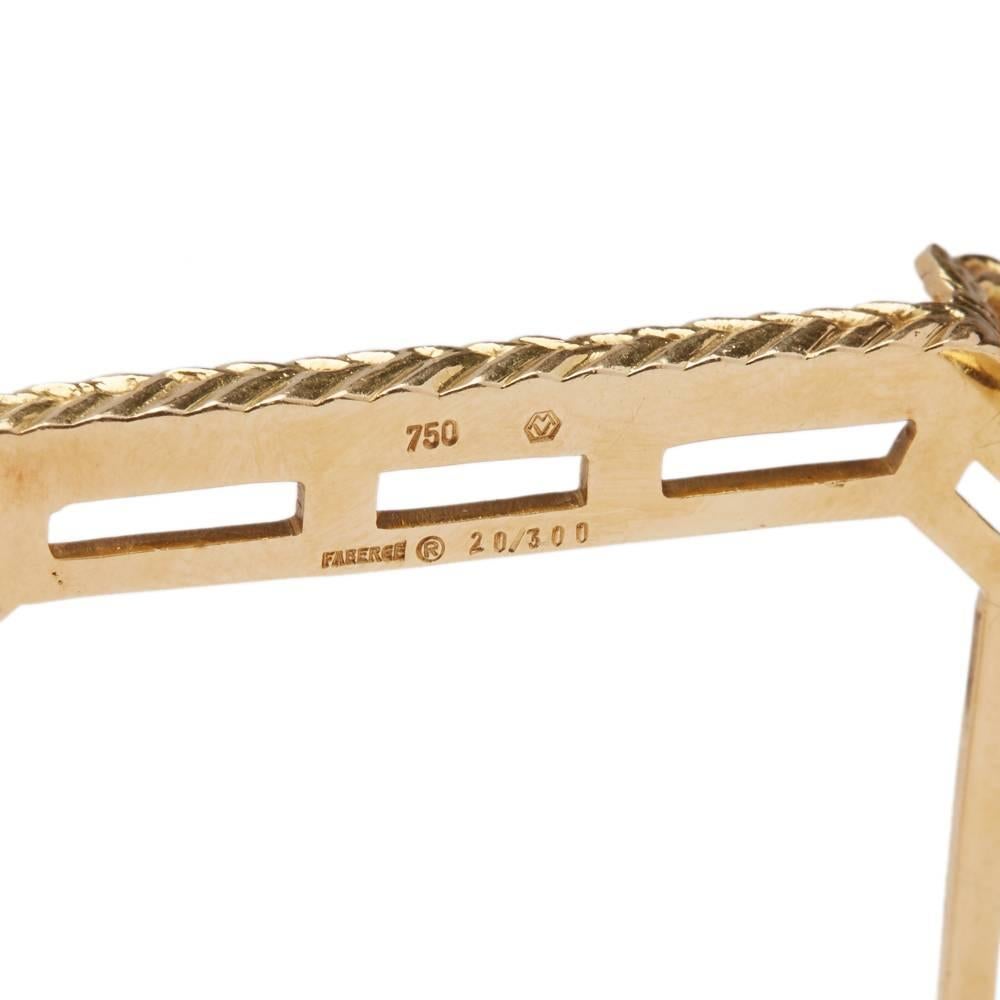 Moderne Faberge 18 kt Goldene Pillenbox & Ständer von Victor Mayer im Angebot 5