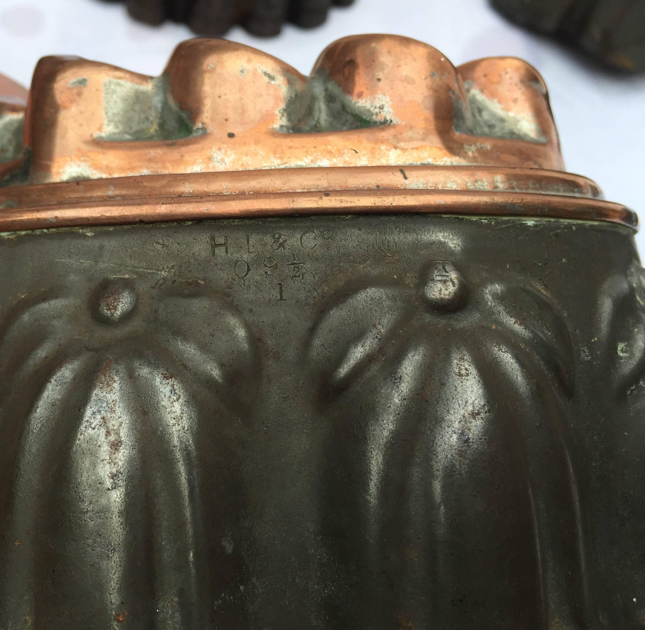 George III Copper Baking Molds ca1850