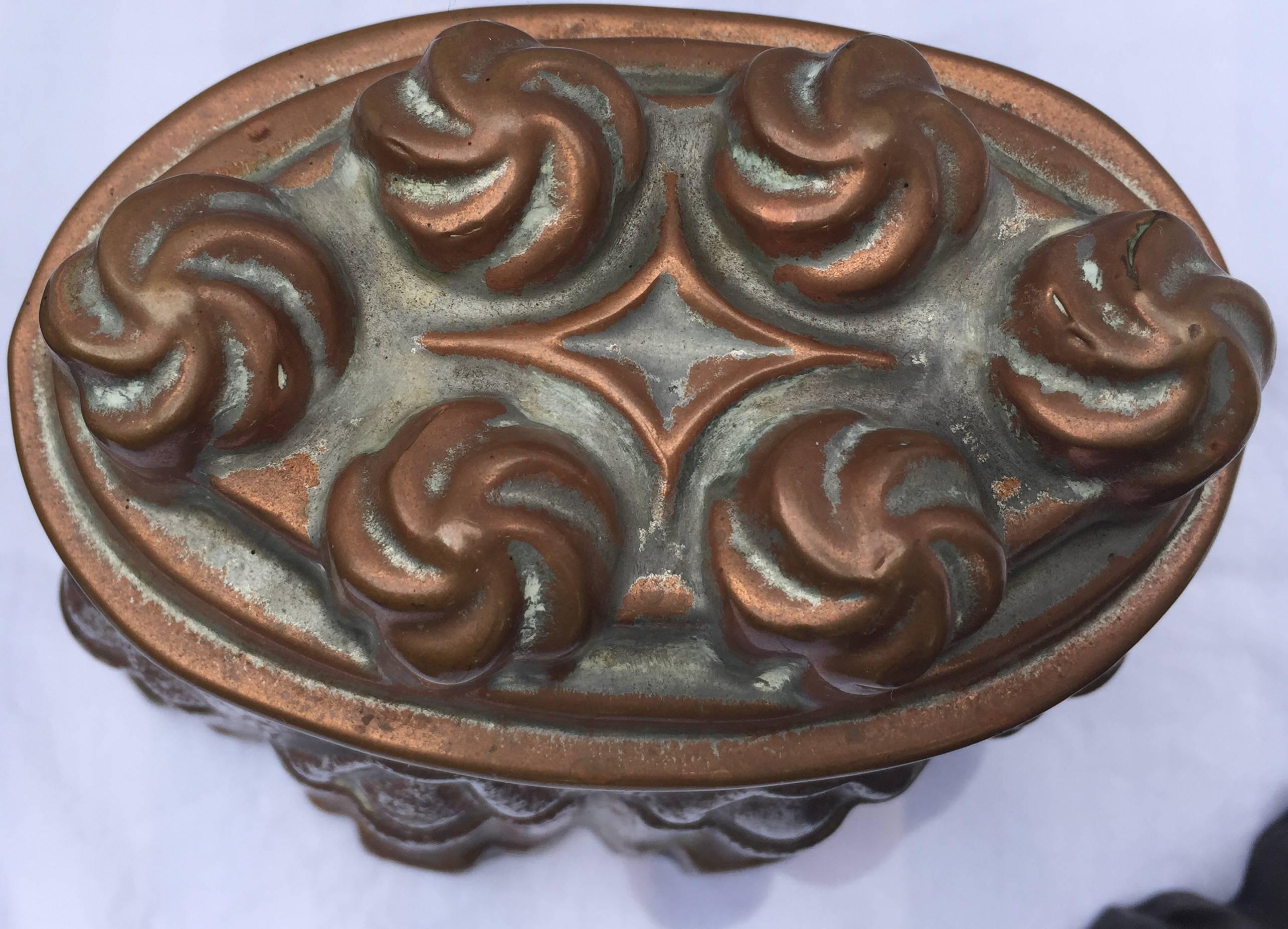 Copper Baking Molds ca1850 1