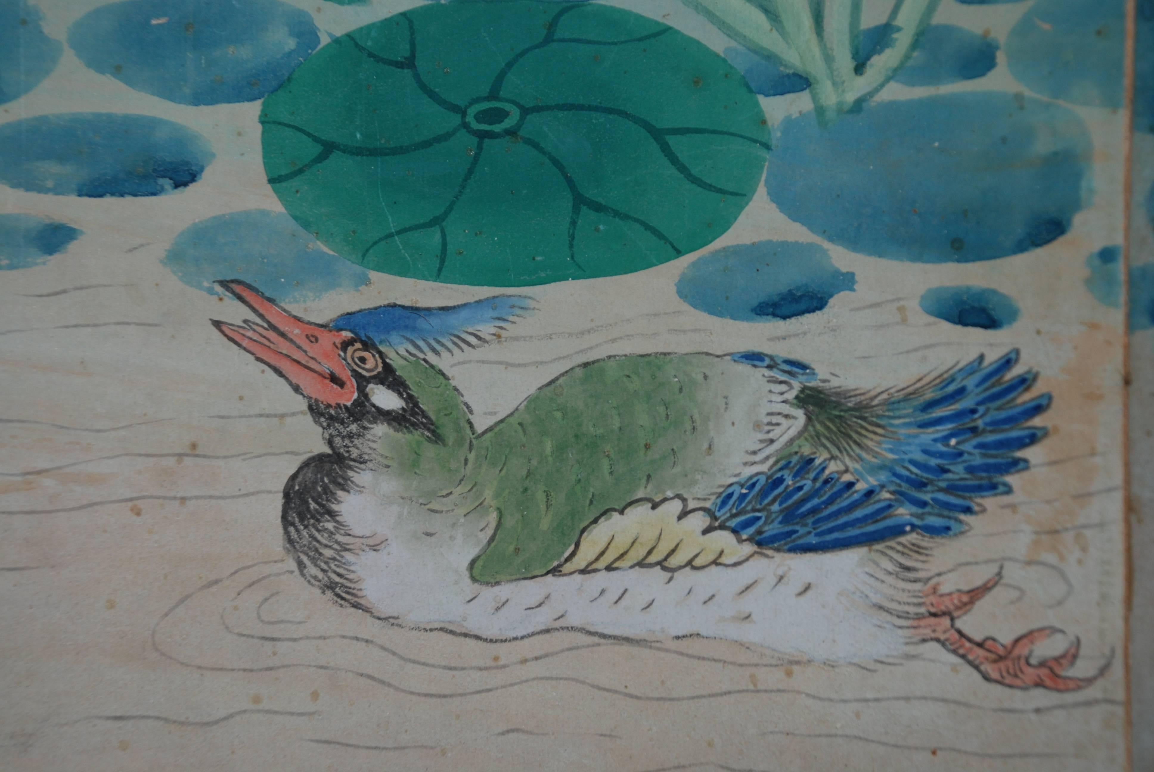 Chinese Wallpaper - Hand Painted In Good Condition In New Haven, CT