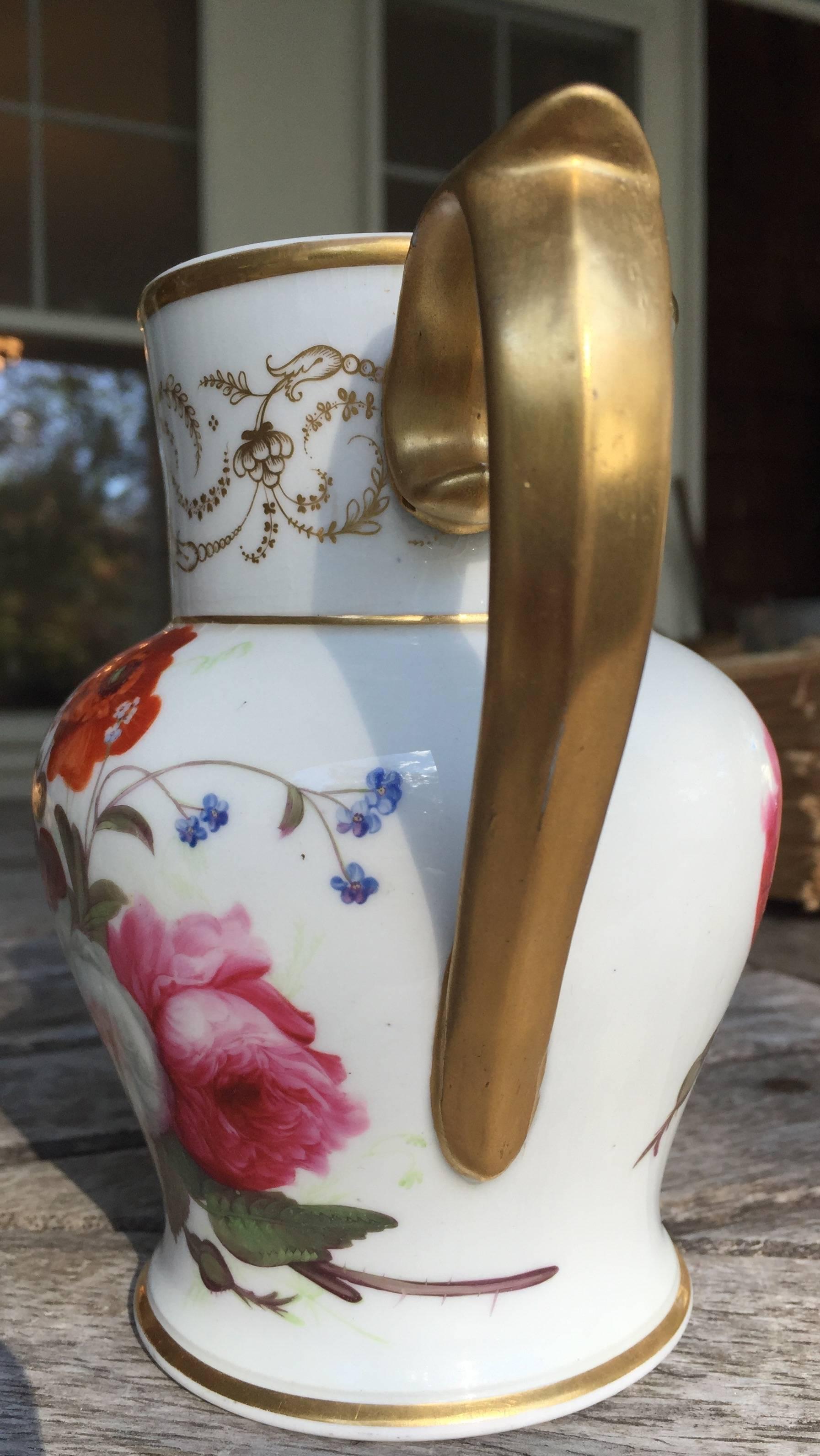 French Paris Porcelain Neoclassical Pitcher