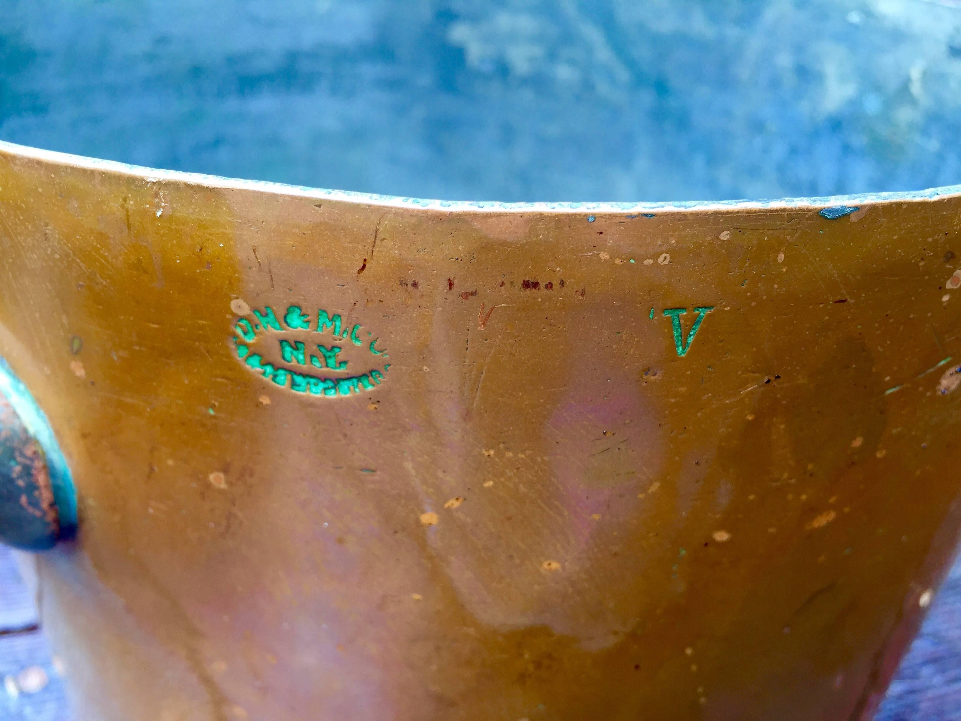 American Rare Cornelius Vanderbilt II by L.F.D. & H., N.Y. Copper Pots