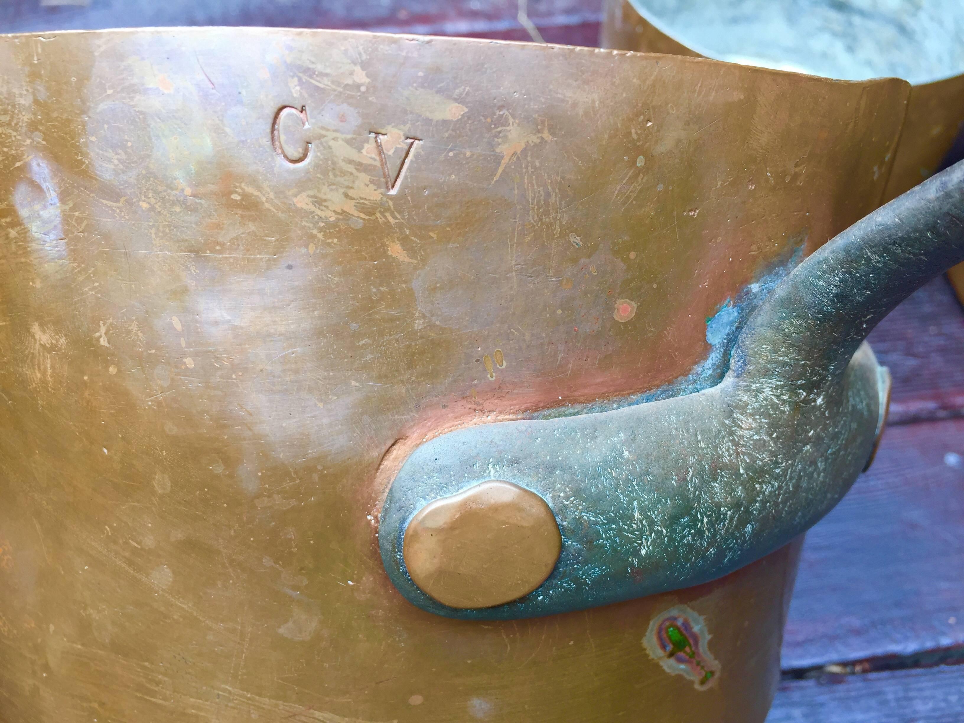American Colonial Rare Cornelius Vanderbilt II by L.F.D. & H., N.Y. Copper Pots