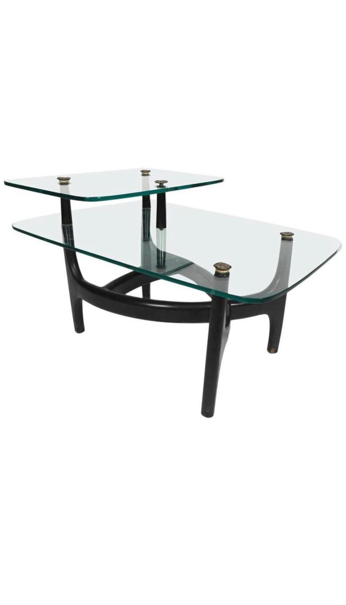 Glass Top Side Tables  For Sale 2